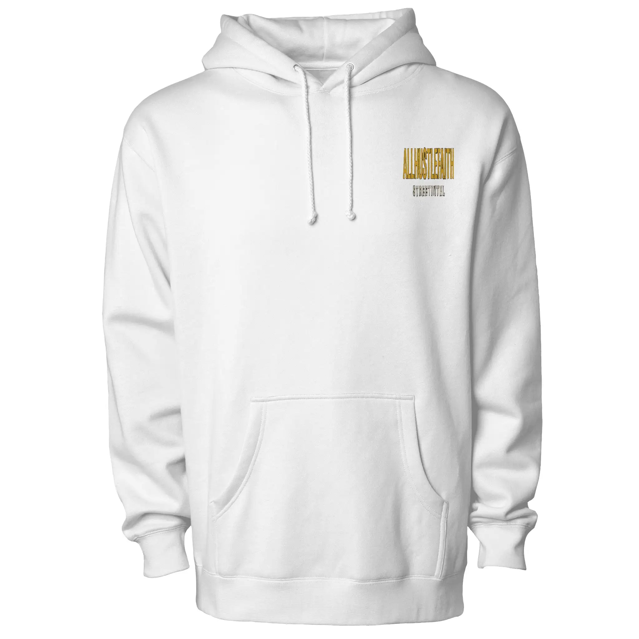AllHustleFaith - Hoodie - Faith Collection (Black Brush Strokes Cross)