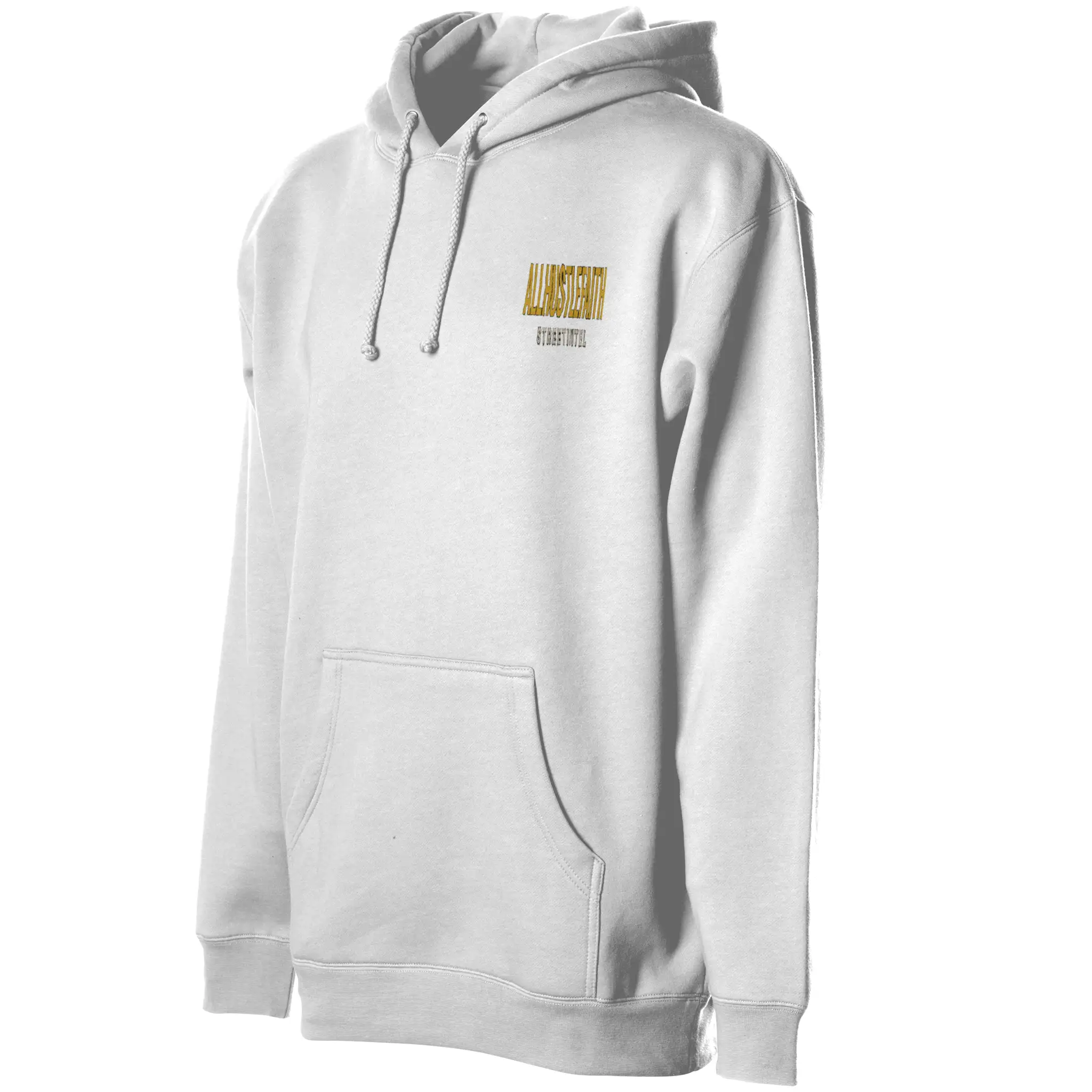 AllHustleFaith - Hoodie - Faith Collection (Black Brush Strokes Cross)