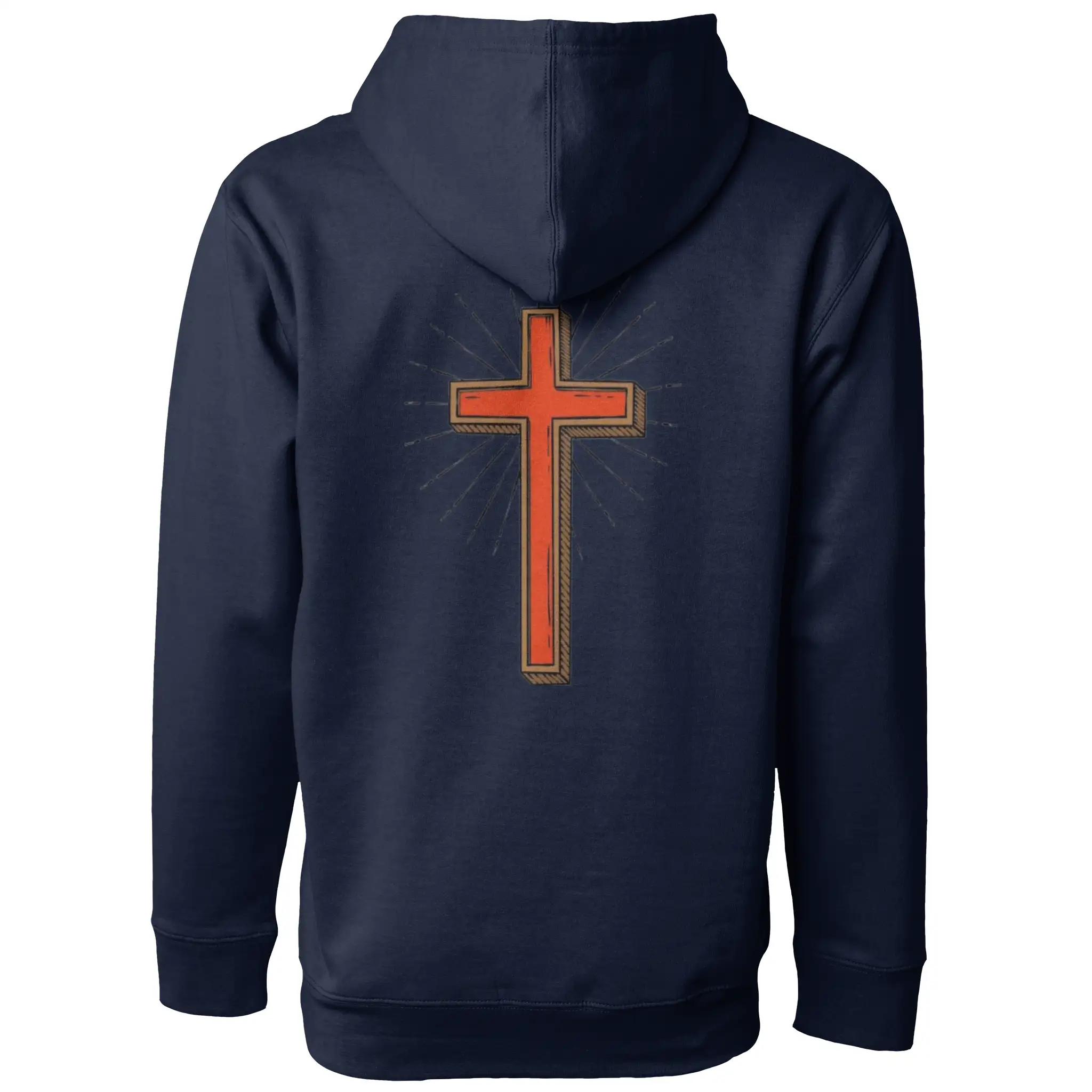 AllHustleFaith - Hoodie - Faith Collection (Red Cross)