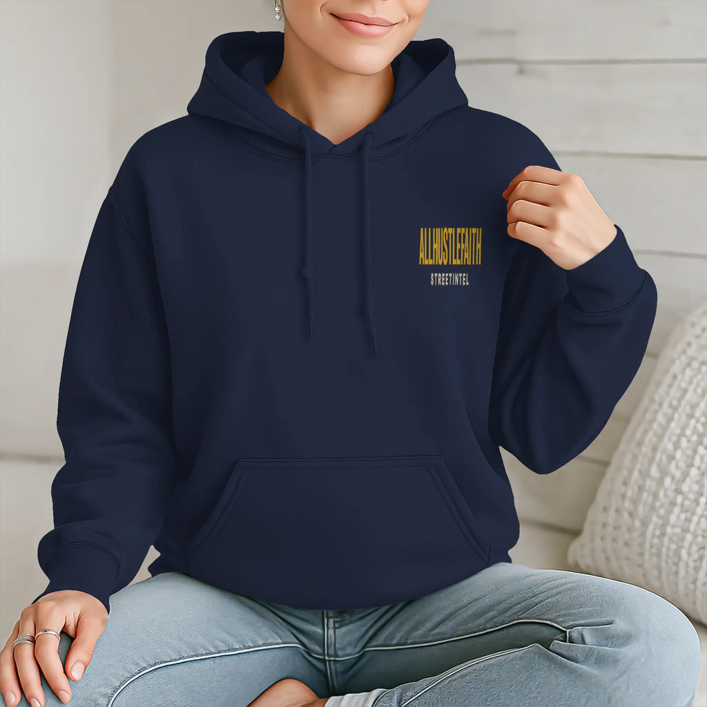 AllHustleFaith - Hoodie - Faith Collection (Red Cross)