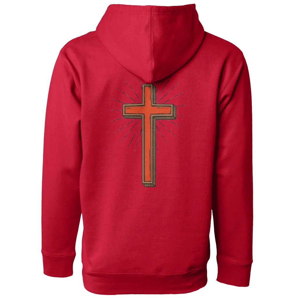 AllHustleFaith - Hoodie - Faith Collection (Red Cross)