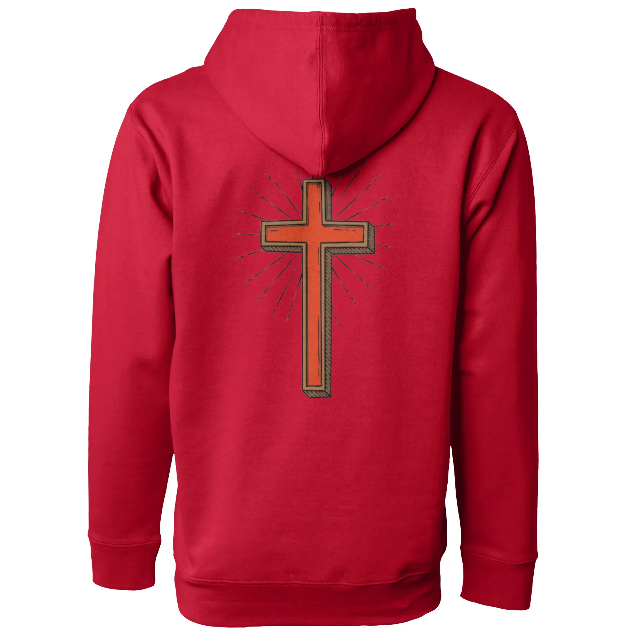 AllHustleFaith - Hoodie - Faith Collection (Red Cross)