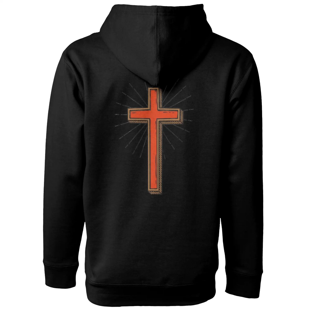 AllHustleFaith - Hoodie - Faith Collection (Red Cross)