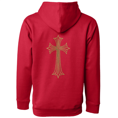 AllHustleFaith - Hoodie - Faith Collection (Gold Cross)
