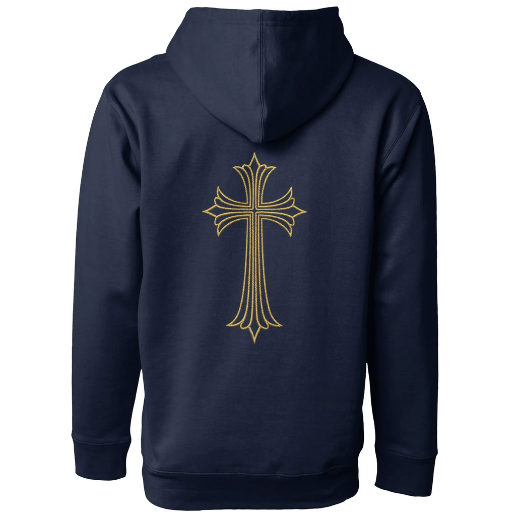 AllHustleFaith - Hoodie - Faith Collection (Gold Cross)