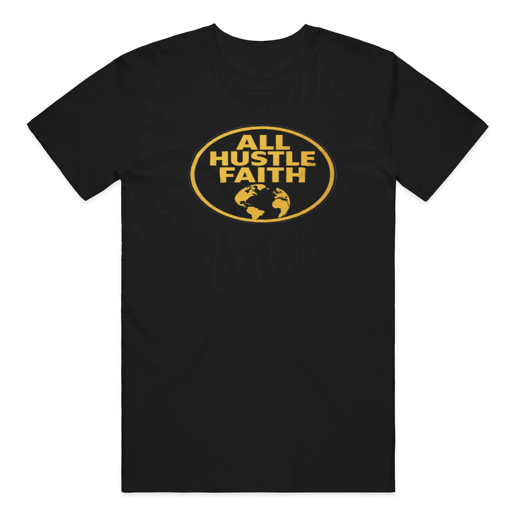 AllHustleFaith - T-Shirt - Signature Series | AHF Globe Badge