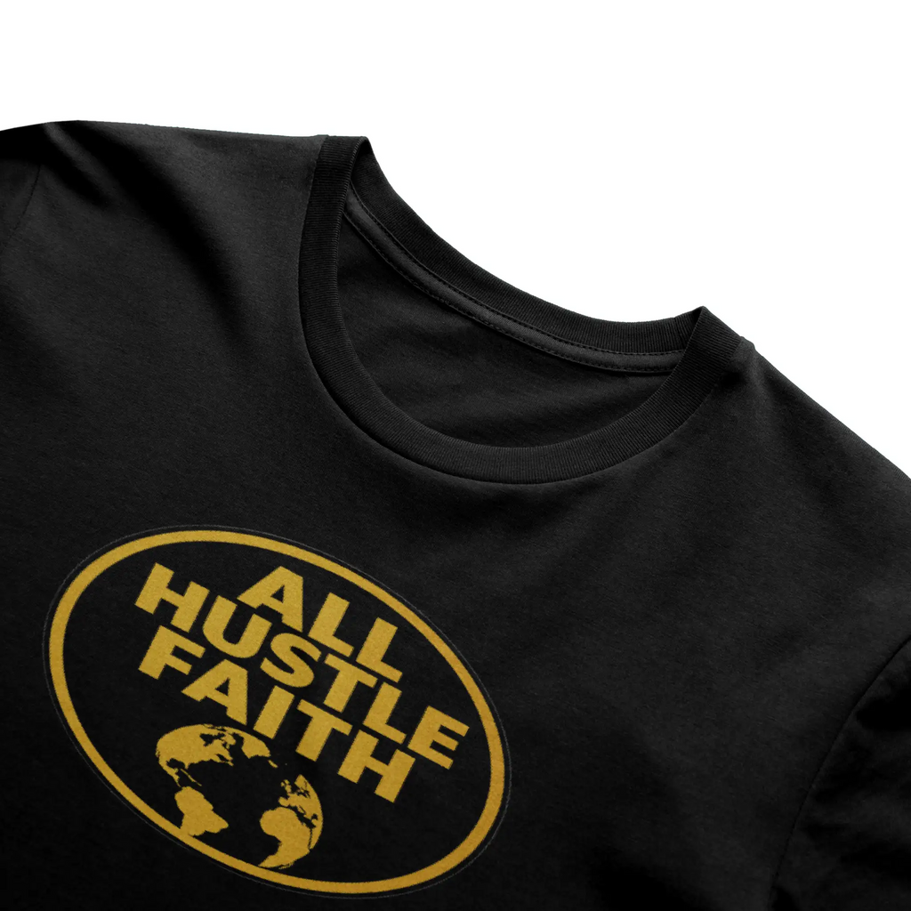 AllHustleFaith - T-Shirt - Signature Series | AHF Globe Badge