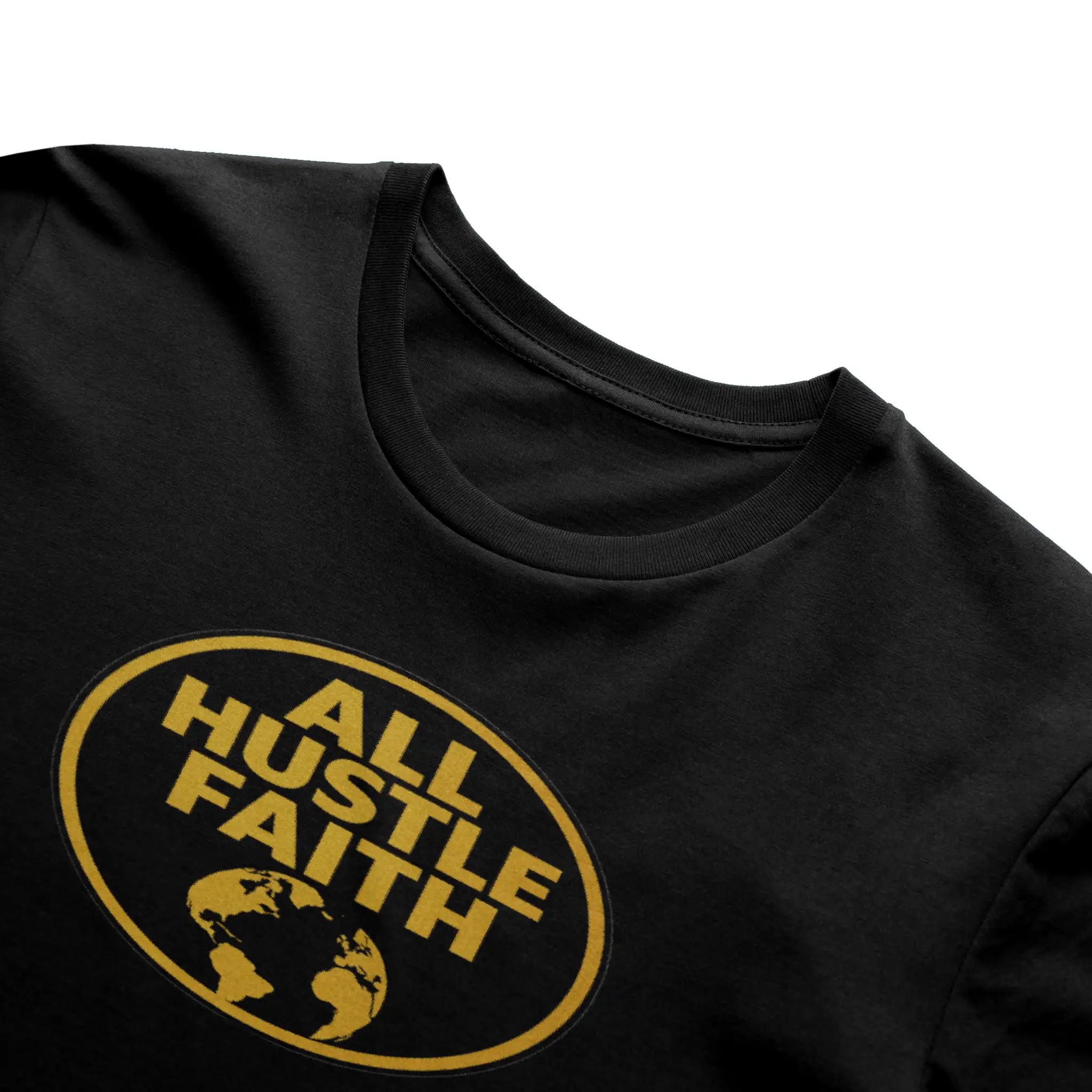 AllHustleFaith - T-Shirt - Signature Series | AHF Globe Badge