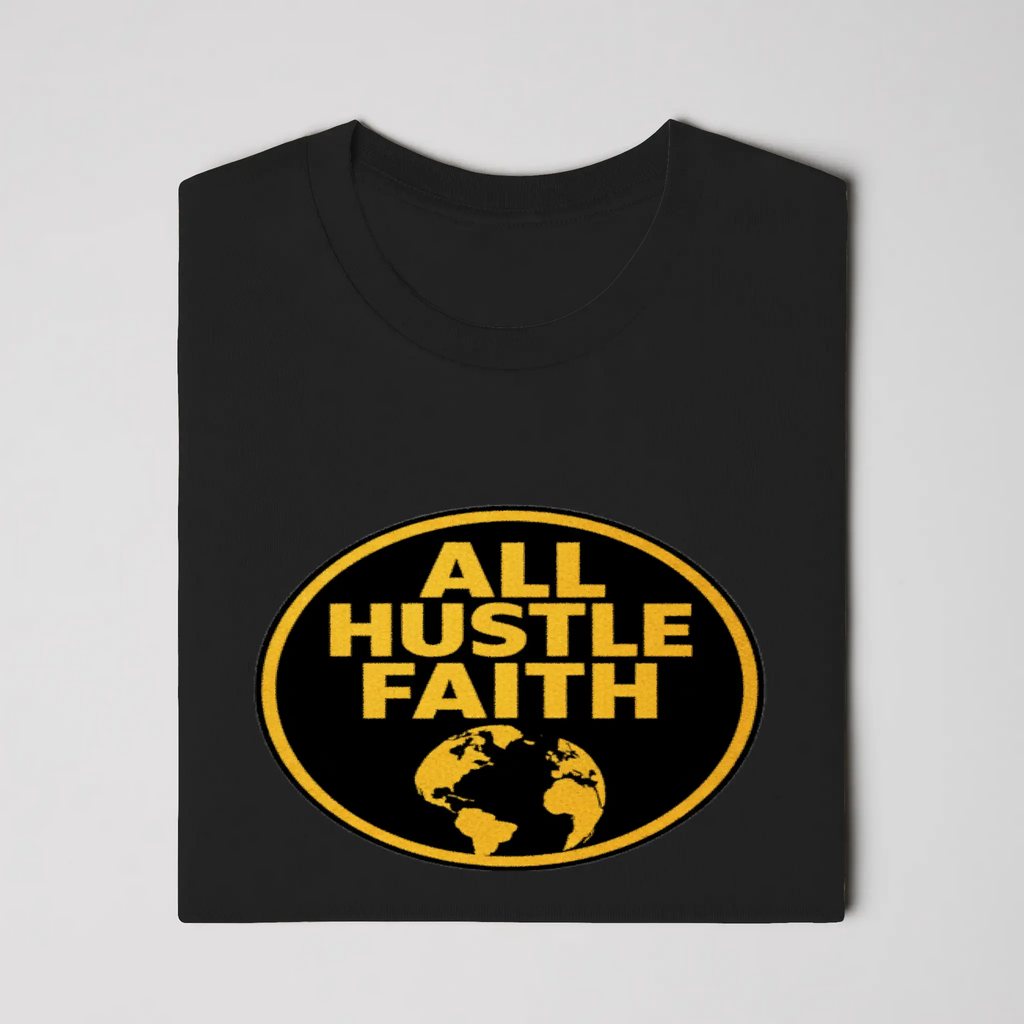 AllHustleFaith - T-Shirt - Signature Series | AHF Globe Badge