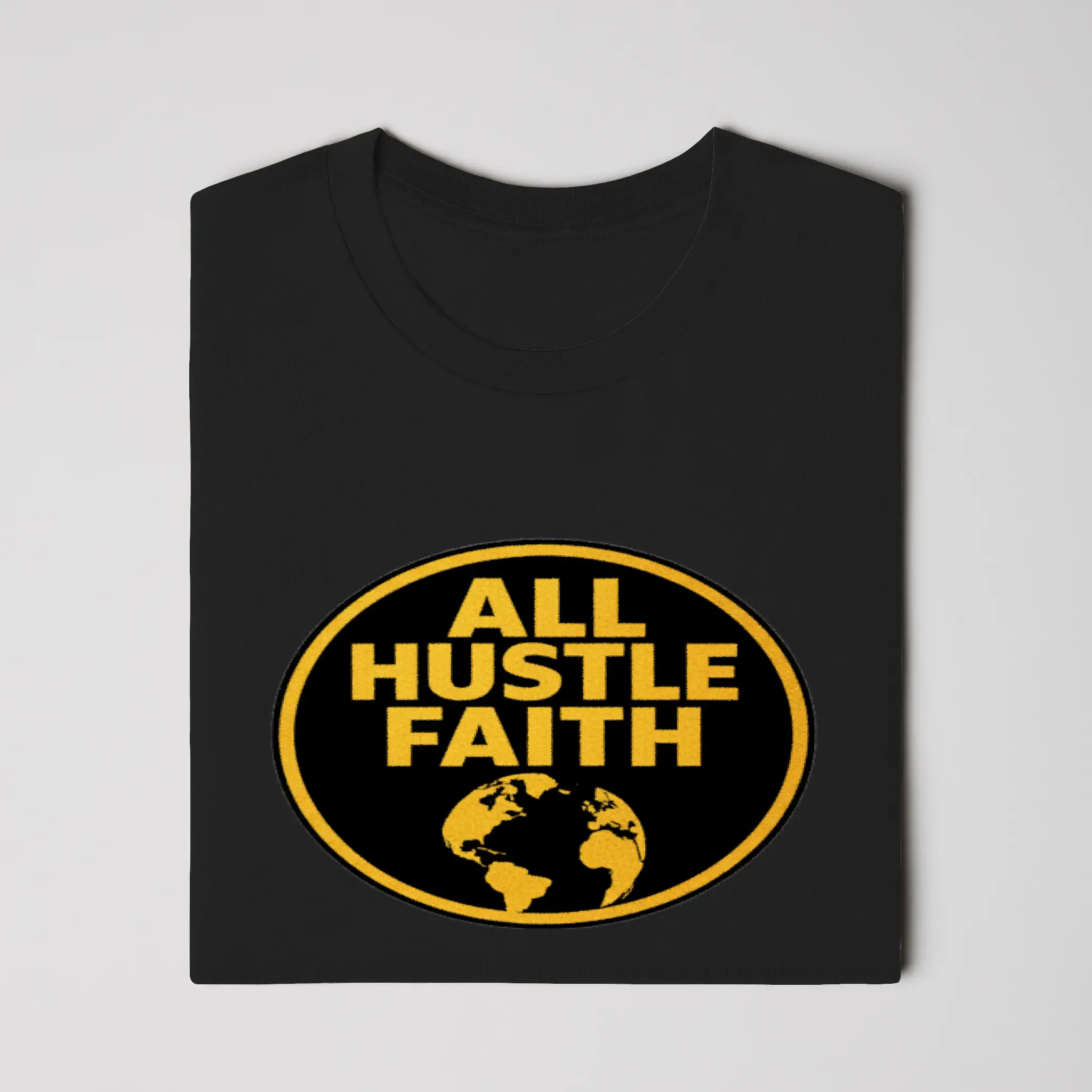 AllHustleFaith - T-Shirt - Signature Series | AHF Globe Badge