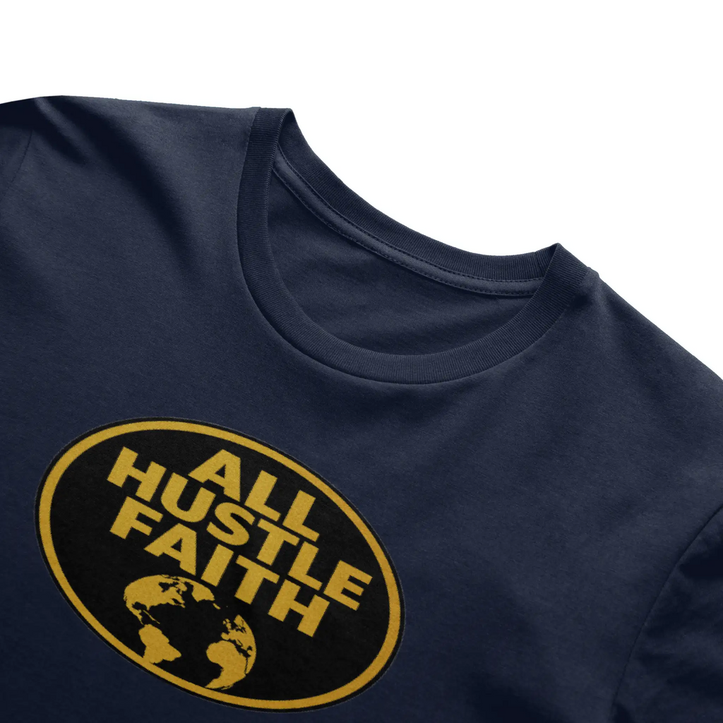 AllHustleFaith - T-Shirt - Signature Series | AHF Globe Badge