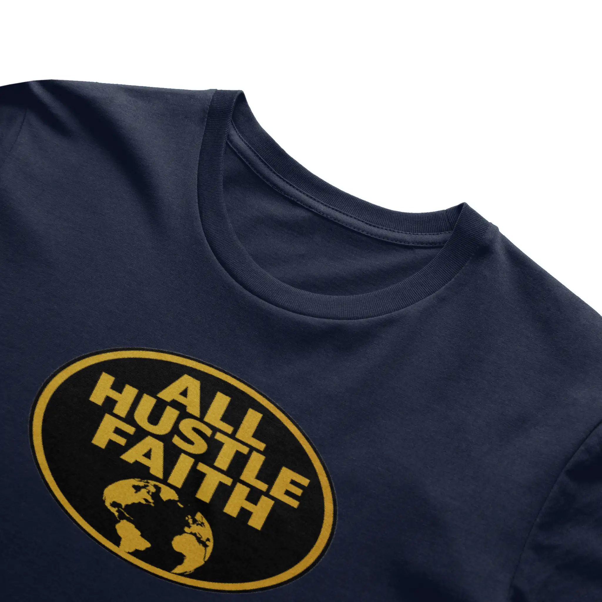 AllHustleFaith - T-Shirt - Signature Series | AHF Globe Badge