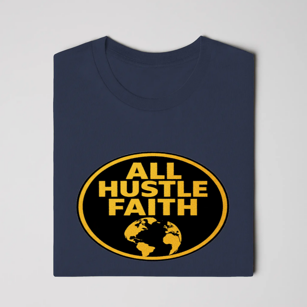 AllHustleFaith - T-Shirt - Signature Series | AHF Globe Badge