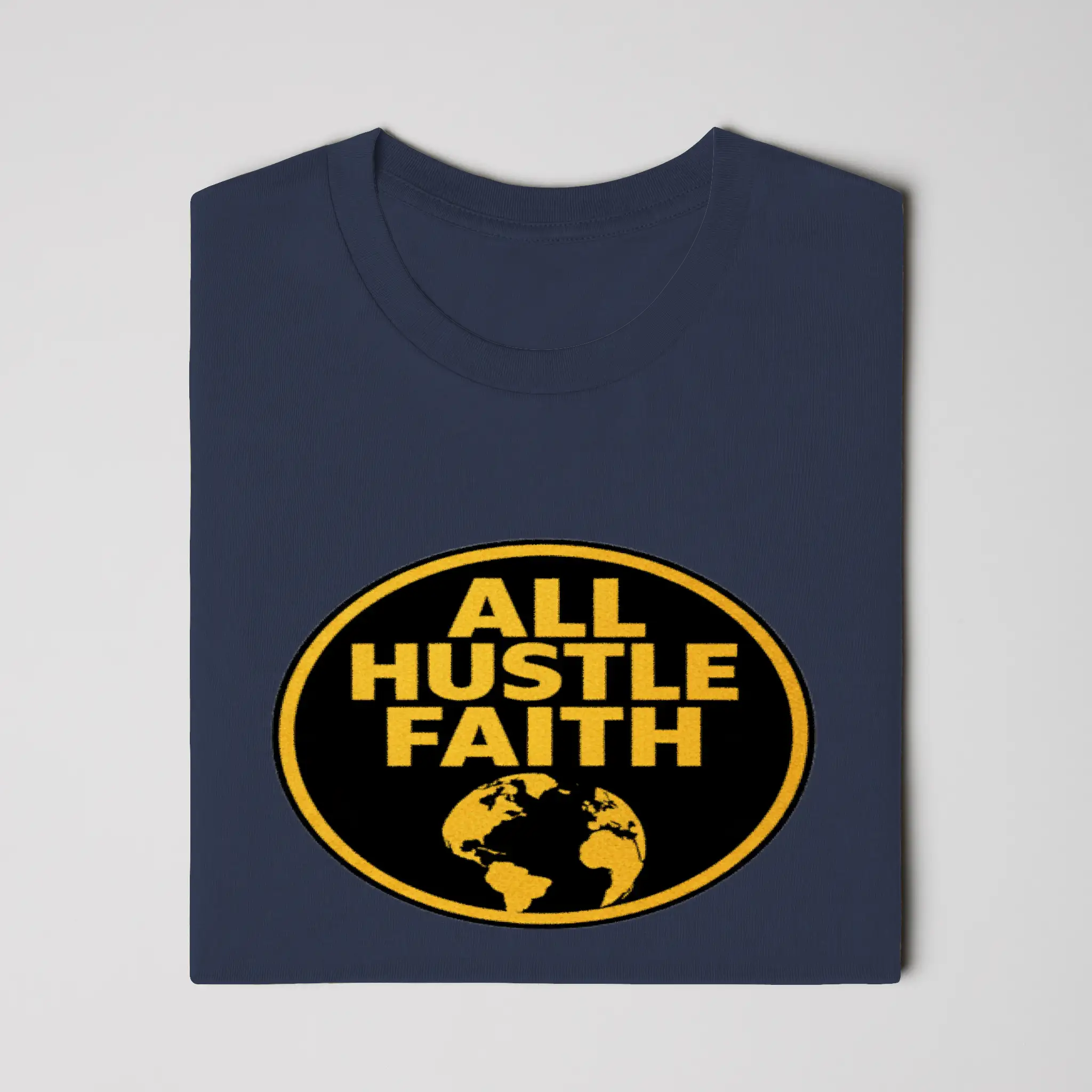 AllHustleFaith - T-Shirt - Signature Series | AHF Globe Badge