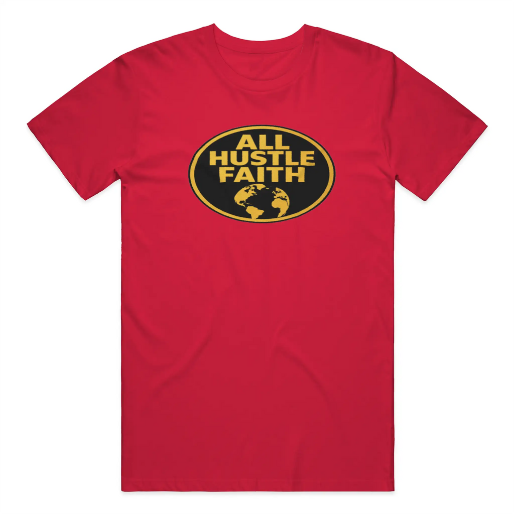 AllHustleFaith - T-Shirt - Signature Series | AHF Globe Badge
