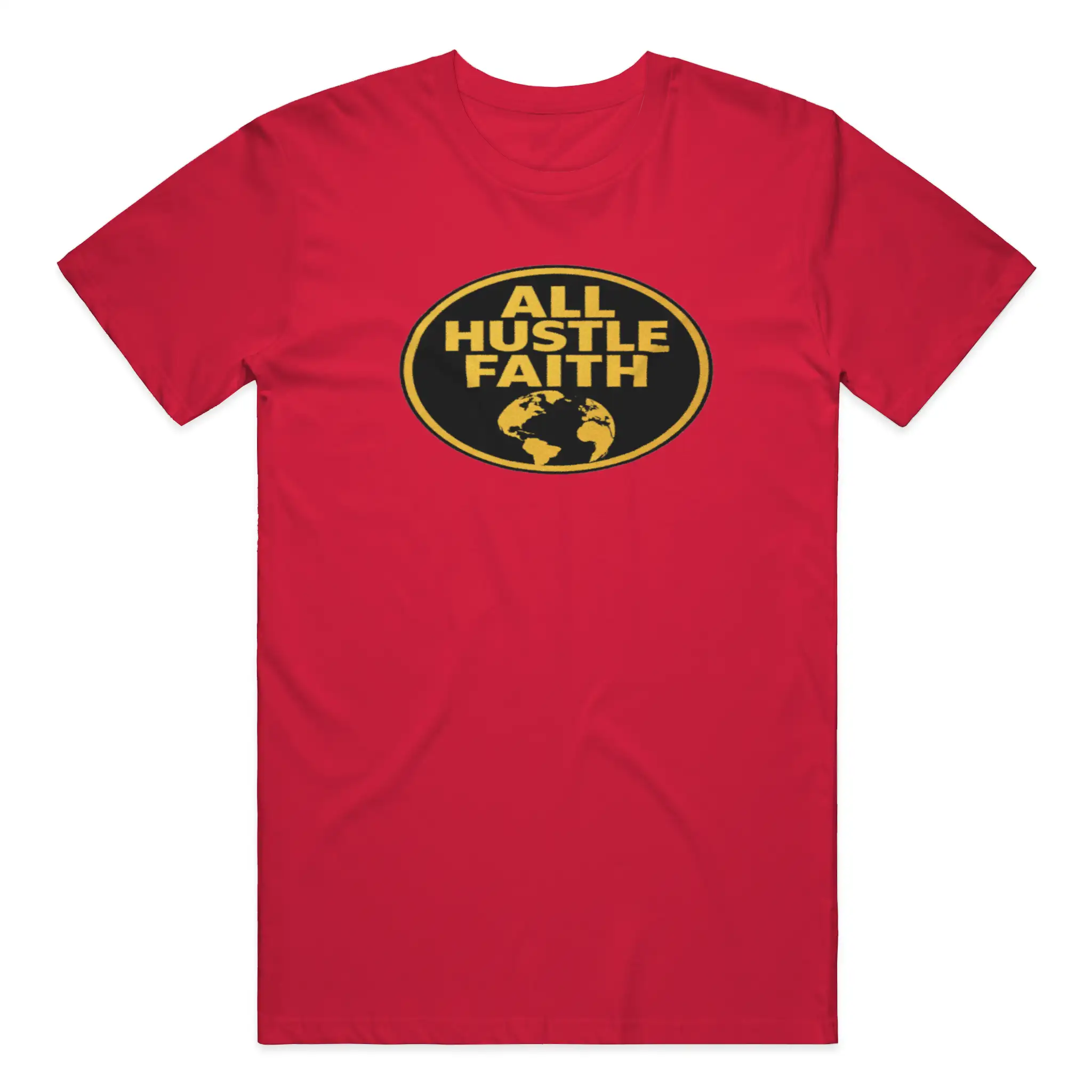 AllHustleFaith - T-Shirt - Signature Series | AHF Globe Badge