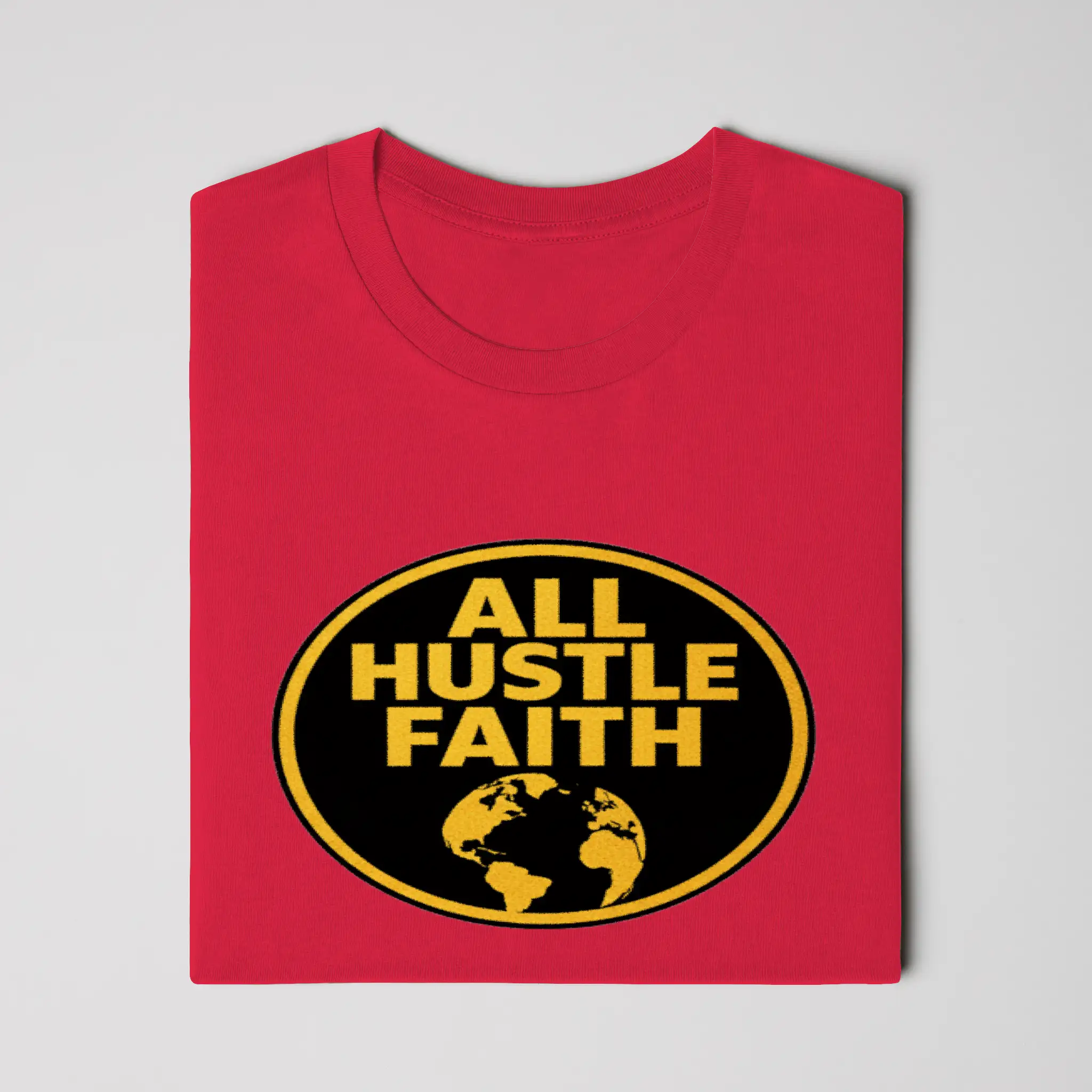 AllHustleFaith - T-Shirt - Signature Series | AHF Globe Badge