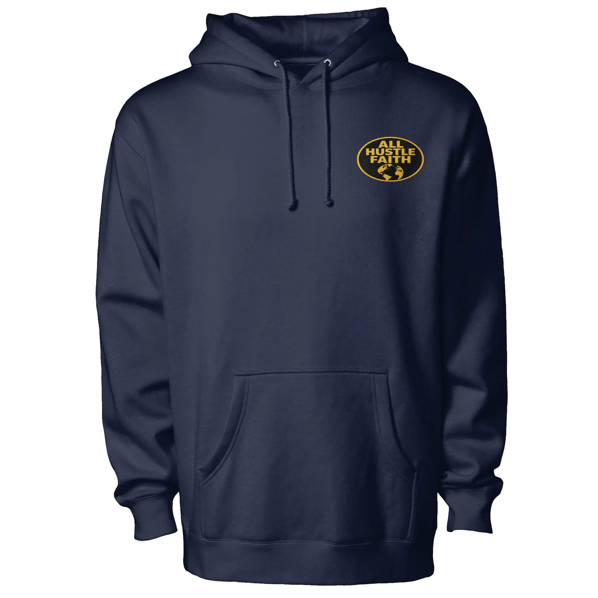 AllHustleFaith Hoodie Crescent Globe Faith Knows No Borders 