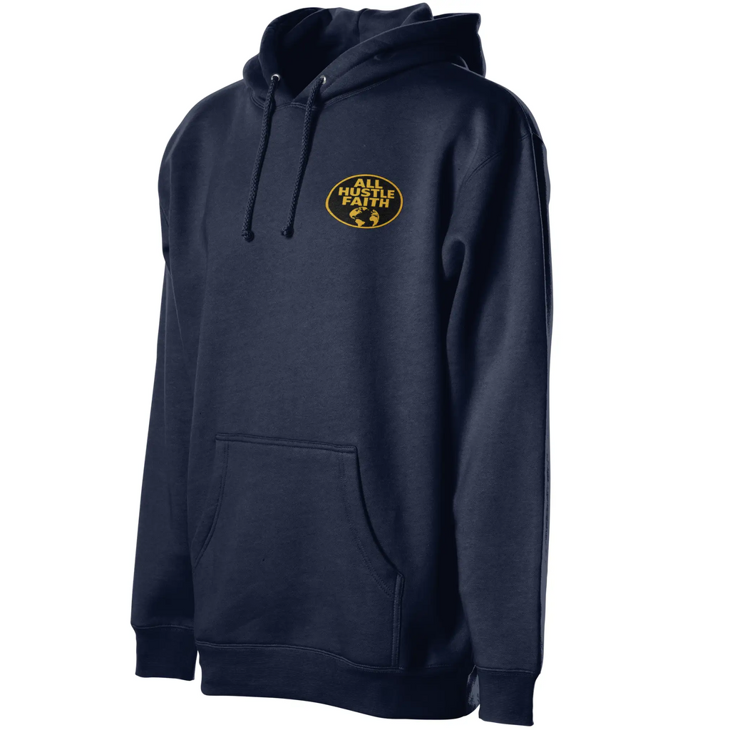AllHustleFaith Hoodie Crescent Globe Faith Knows No Borders 