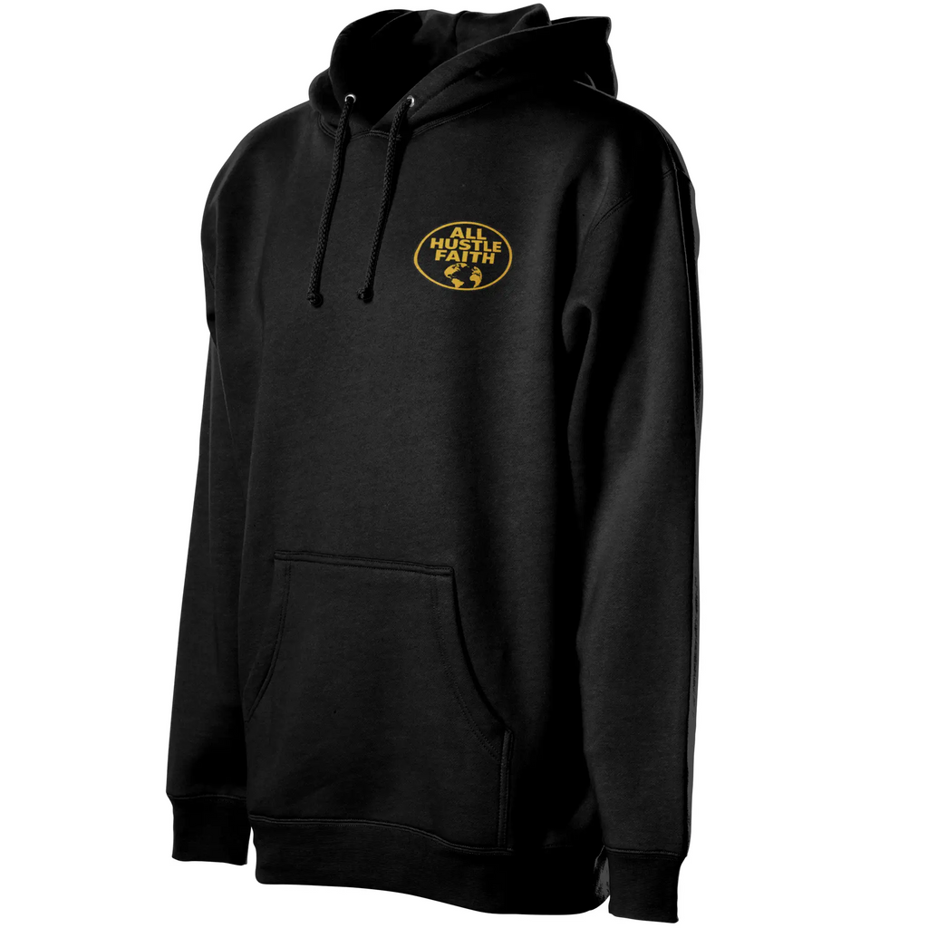 AllHustleFaith Hoodie Crescent Globe Faith Knows No Borders 