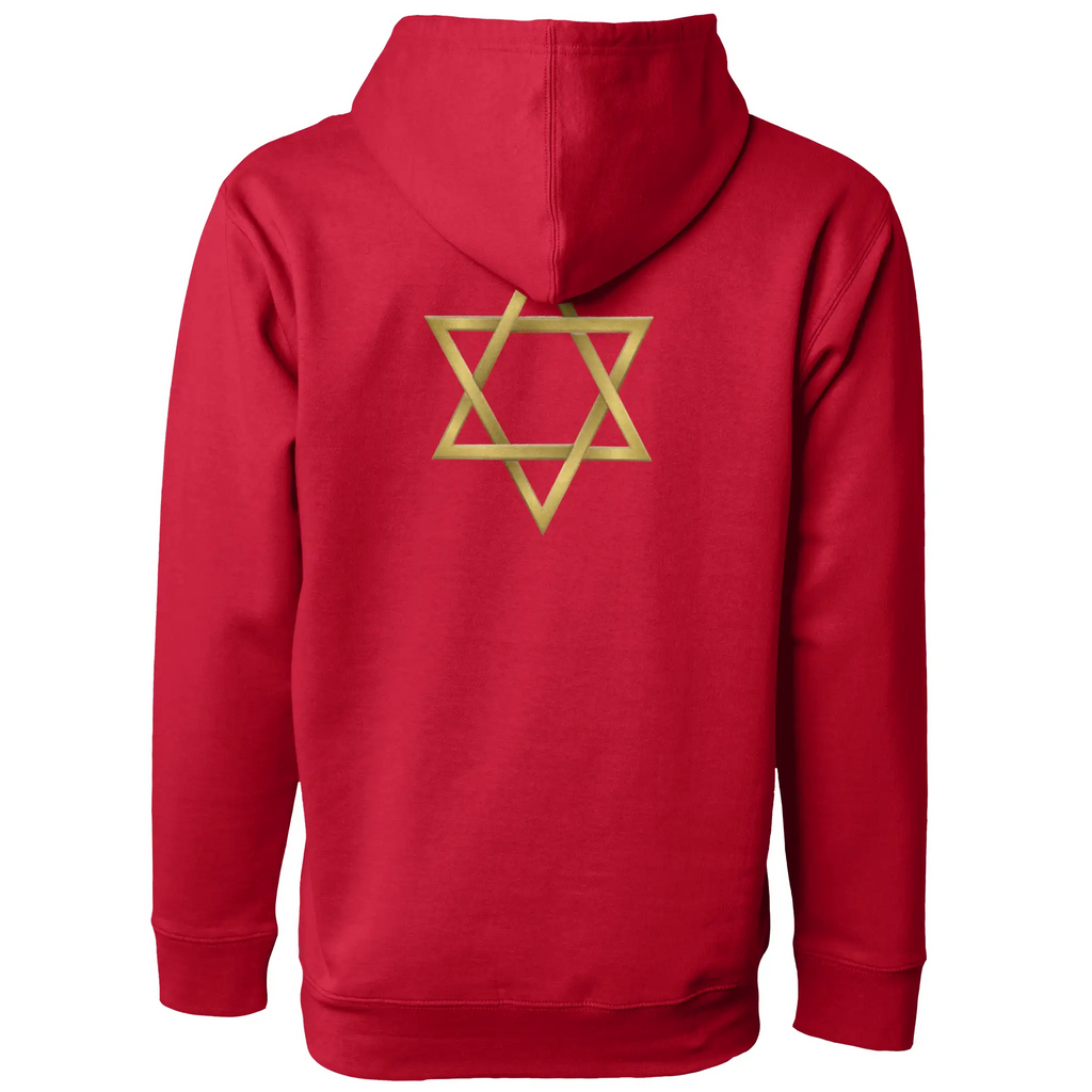 AllHustleFaith Hoodie Star of David Chosen Built Different 