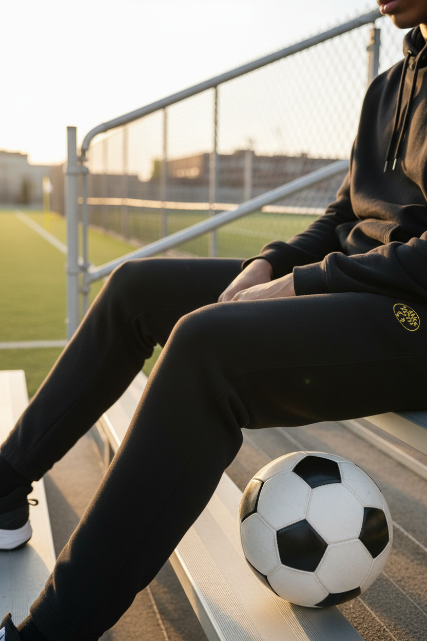 Black AHF Sweatpants - Badge Detail