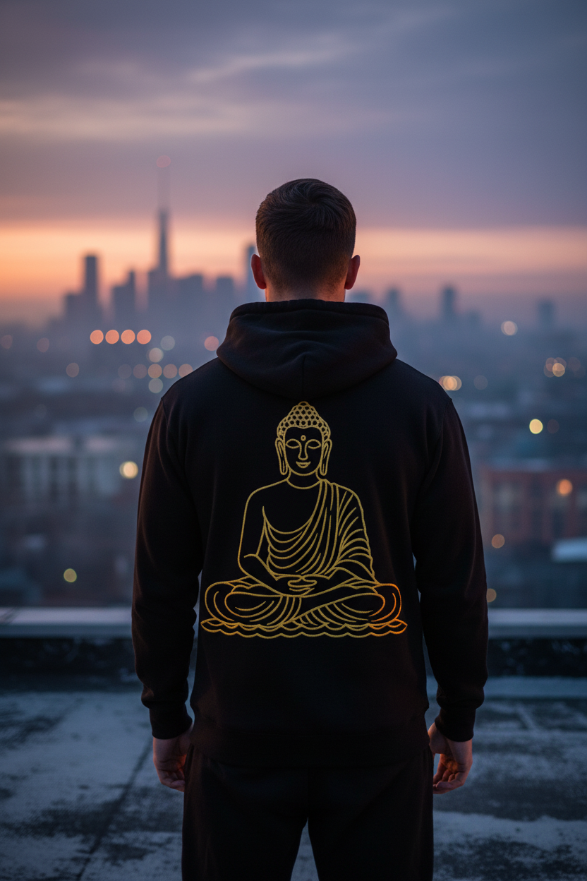Buddha Hoodie Lifestyle 4
