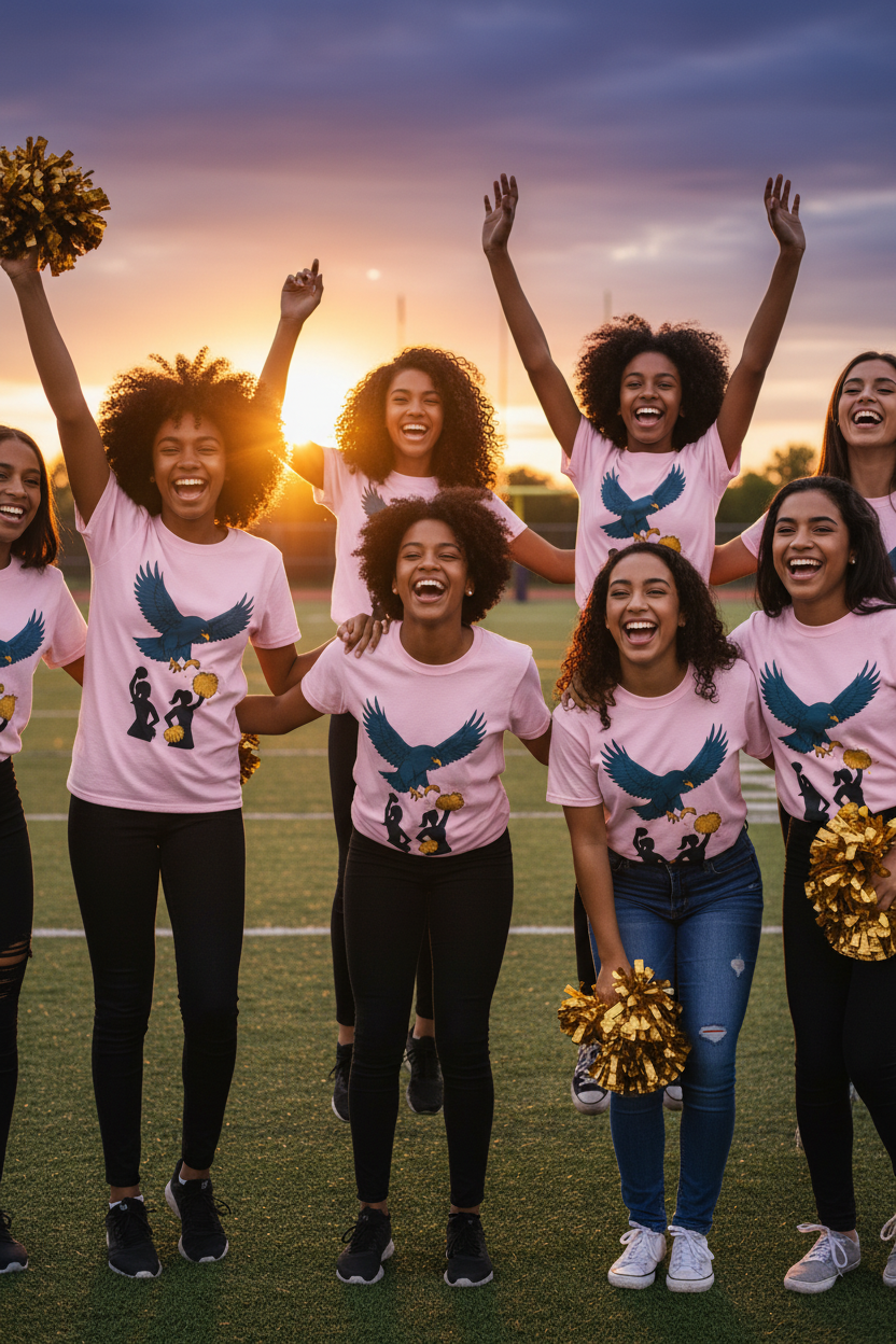 Cheer Squad Pink Tee - Squad