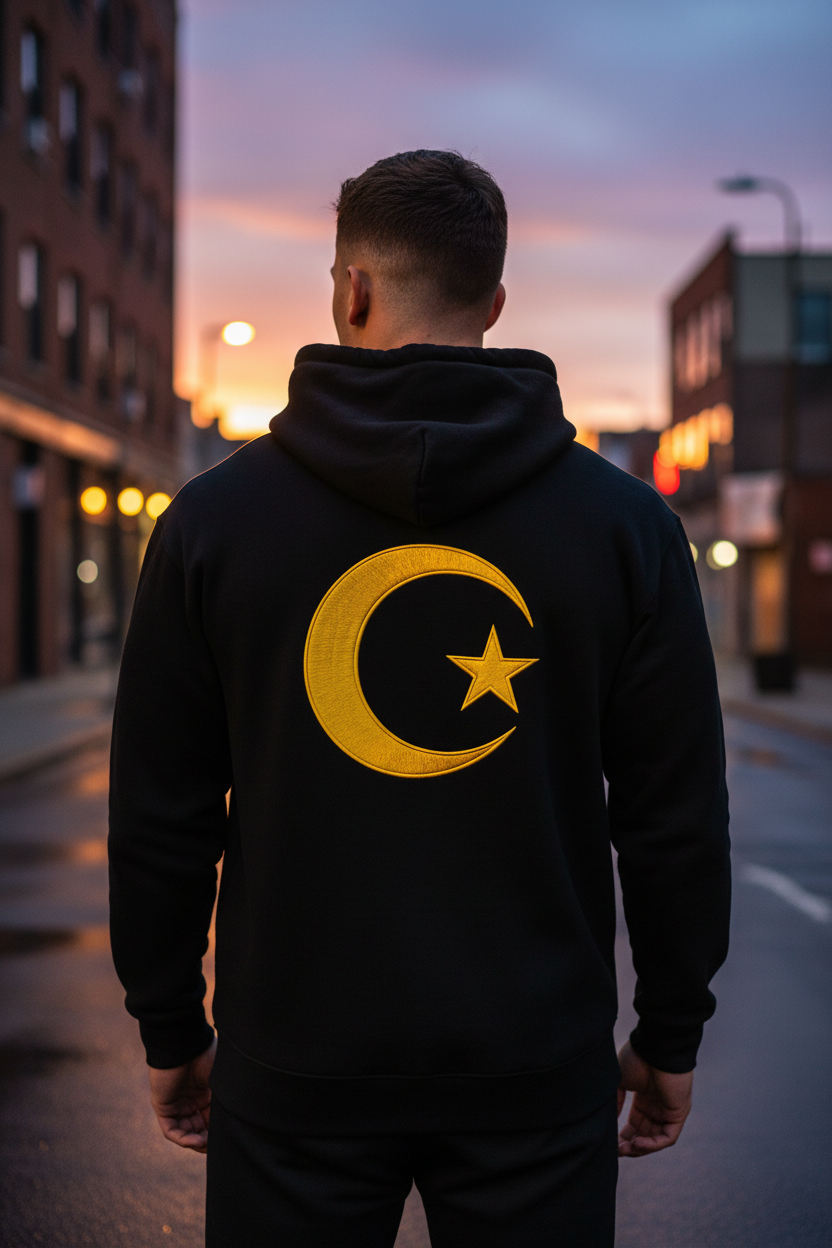Crescent Globe Hoodie Lifestyle 2