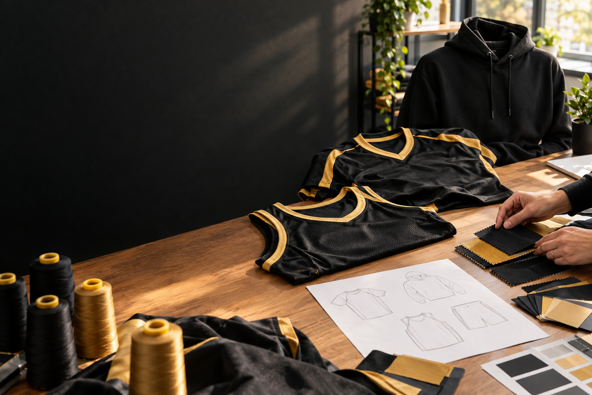 Custom team gear image concept