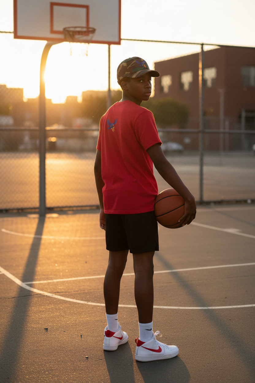 Falcons Basketball Hat + Tee - Solo