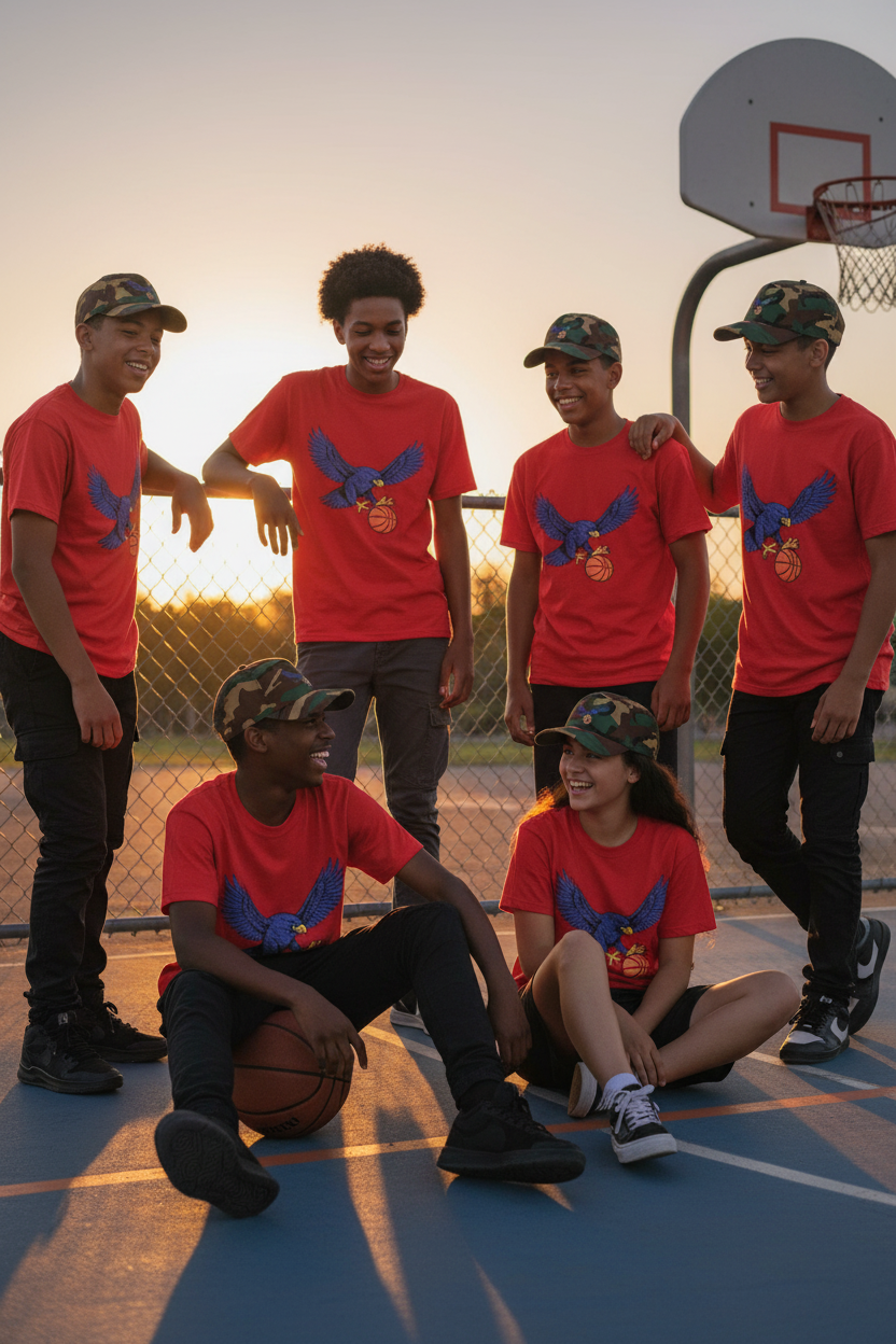 Falcons Basketball Hat + Tee - Squad