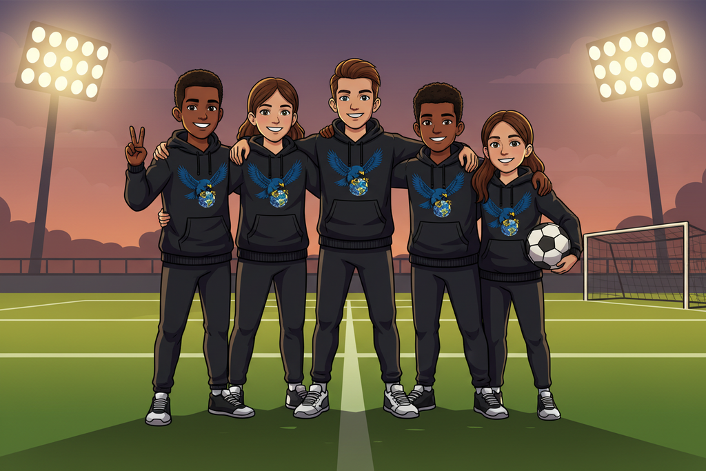 Falcons Squad - Soccer Pitch Team Shot
