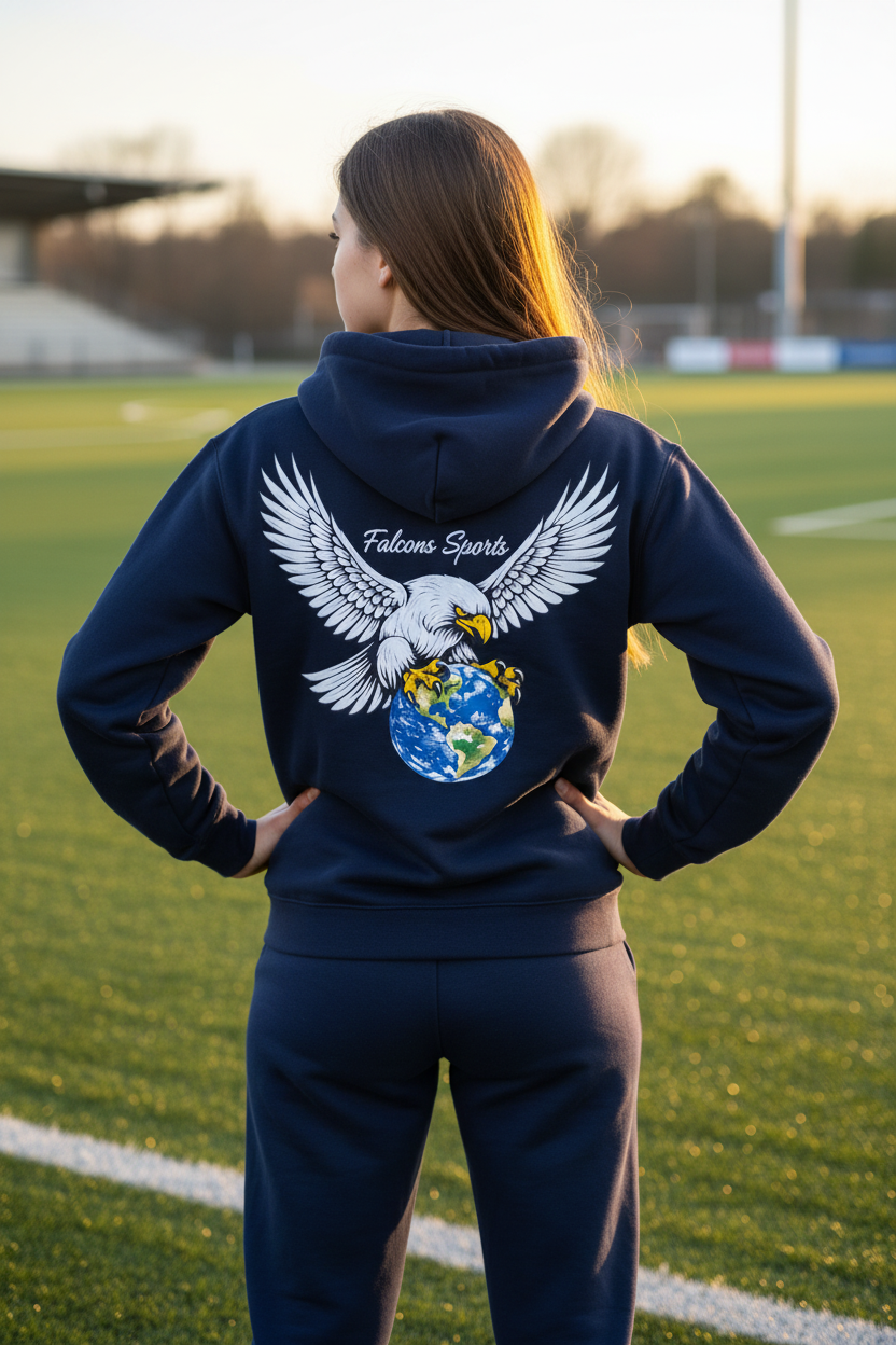 Navy Teen Girl Back