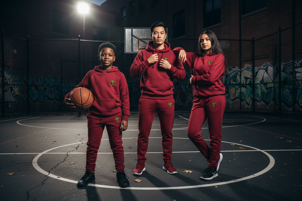 Red AHF Sweatpants - Basketball Court