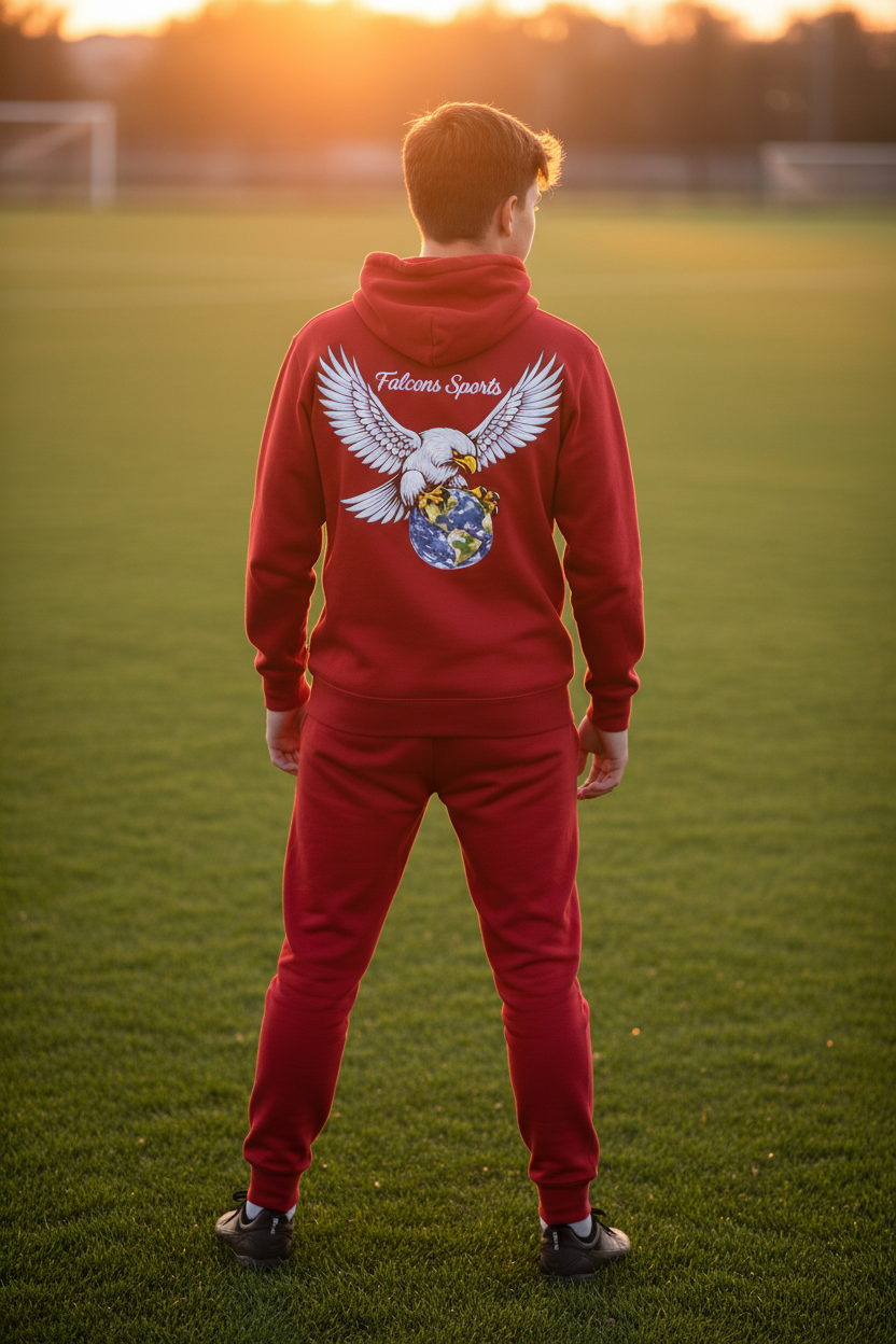 Red Teen Boy Back