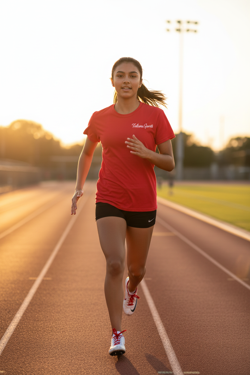 Track Teen Girl Red