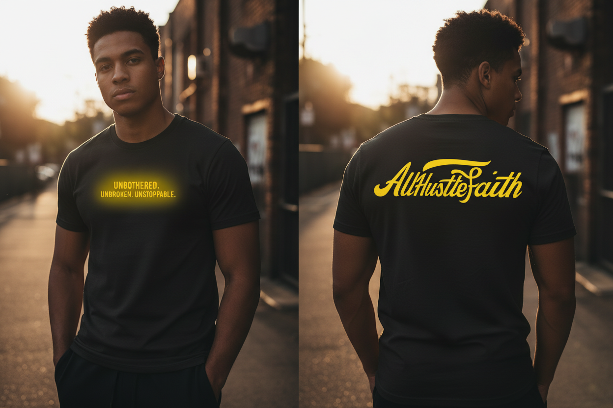 Unbothered Unbroken Unstoppable - Front & Back